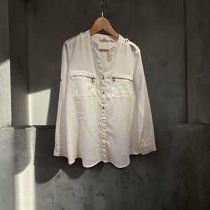 Calvin Klein ivory Button Down Shirt
